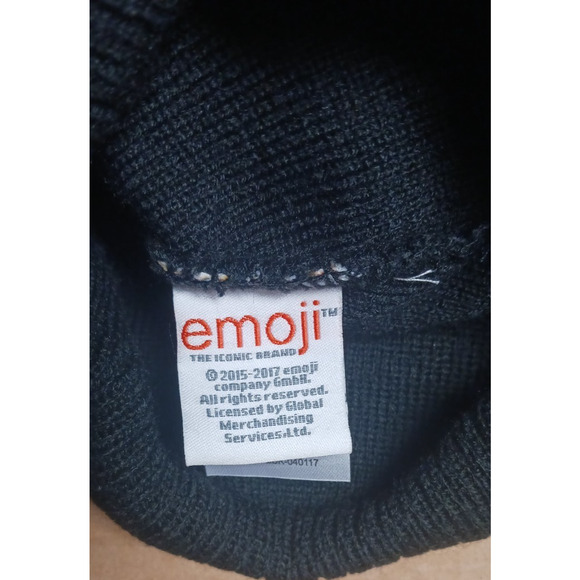 Emoji Unisex Beanie Knit Pom Pom Winter Hat One Size New - Picture 10 of 16